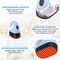 Mini Heat Press Machine, Mini Heat Transfer Iron, 3 Settings Levels & Visible Temp, Portable Press Easy for Crafts, T-Shirt, Hats, Shoes, Bags, Cap and Small Vinyl Projects (Blue)